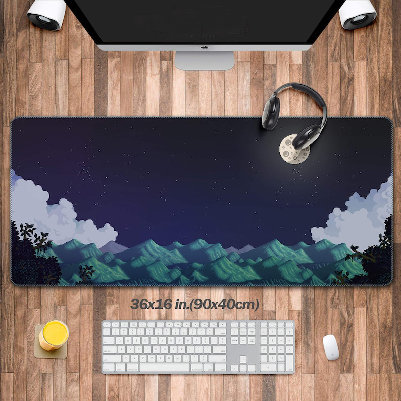 Gaming Accessories For Room - Digital Valley Desk Mat, Stardew Gaming