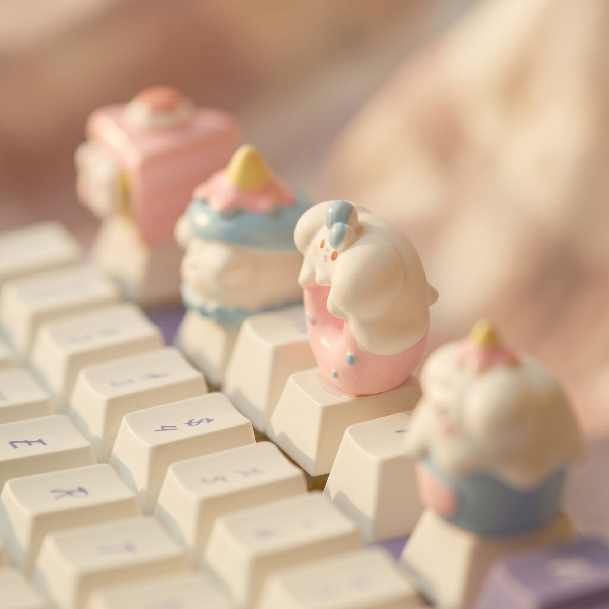 Cute Cake Keycaps Set INS Styl - đánh giá và giá Gaming Accessories Aesthetic