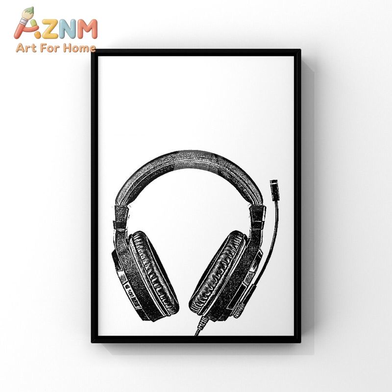 AZNM Black White Gaming Canvas - đánh giá và giá Gaming Accessories For Room