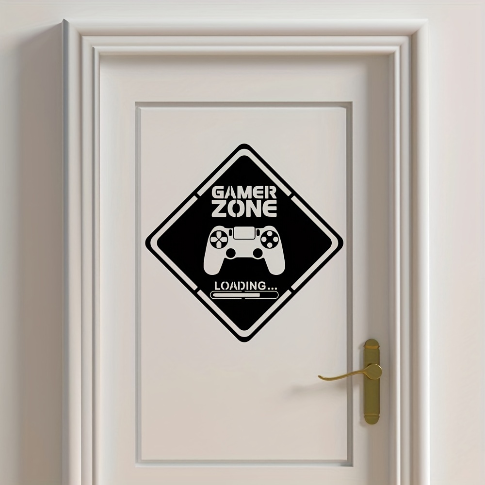 1pc Gamer Zone Door Decal Wall - đánh giá và giá Gaming Accessories For Room