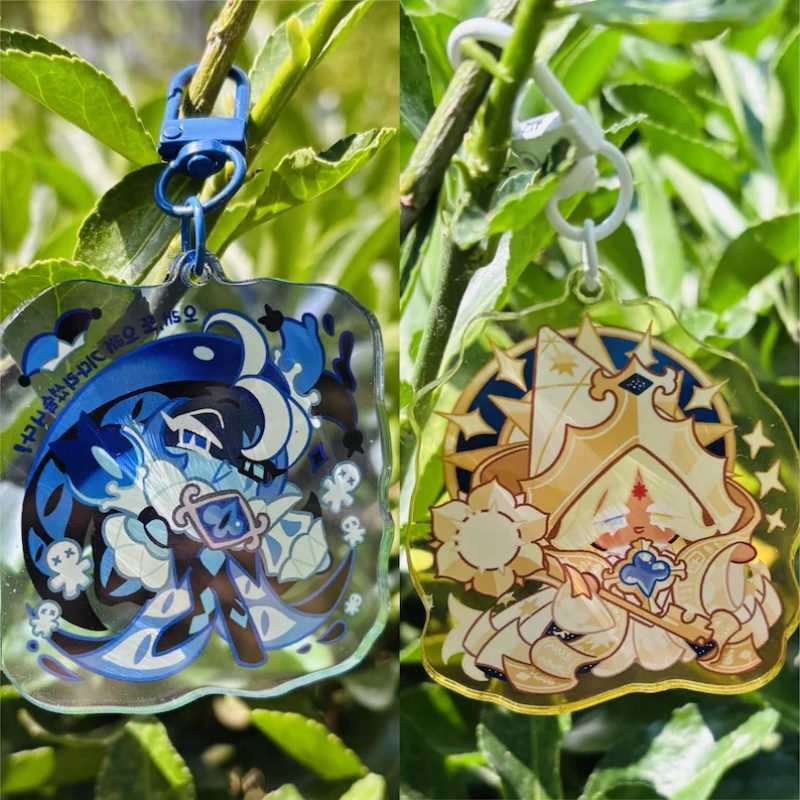 2PCs Cookie Run Keychain - Sha - đánh giá và giá Gaming Accessories For Room